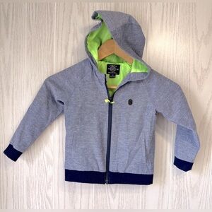 Rock For Freedom Little Boy's Hooded Light Gray Jacket Size 3T LNC